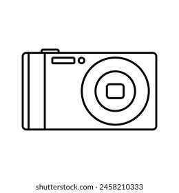 Icon-Kameratasche. Foto Kamera Vektorgrafik Symbol. Editierbare Datei für Ihr Website Design, Logo, App, UI.