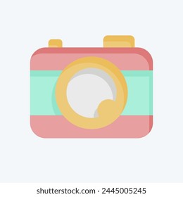 Icon Camera. related to Entertainment symbol. flat style. simple design illustration