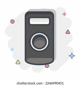 Icon Camera Remote Control. related to Photography symbol. Comic Style. simple design editable. simple illustration