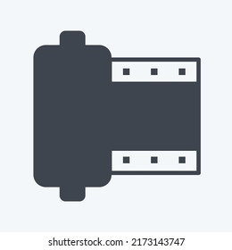 Icon Camera Roll. suitable for Photo Editing symbol. glyph style. simple design editable. design template vector. simple symbol illustration
