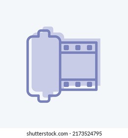 Icon Camera Roll. suitable for Photo Editing symbol. two tone style. simple design editable. design template vector. simple symbol illustration