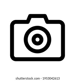 Icon Camera With Style Outline 