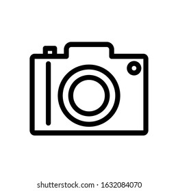 icon camera. Camera icon with a trendy style line. vector illustration. 11