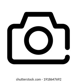 cámara de iconos con estilo de línea