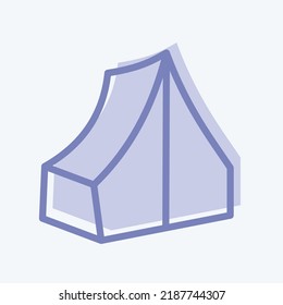 Icon Camp. suitable for education symbol. two tone style. simple design editable. design template vector. simple illustration