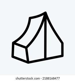 Icon Camp. suitable for education symbol. line style. simple design editable. design template vector. simple illustration