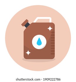
Icon of a can having a drop sign depicting jerry can