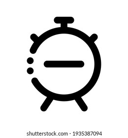 Icon Cancel Alarm With Style Outline