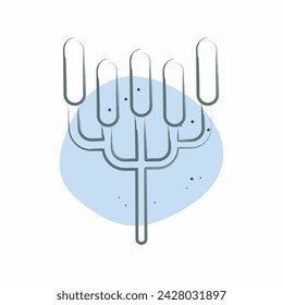 Icon Candelabra Tree. related to Kenya symbol. Color Spot Style. simple design editable. simple illustration