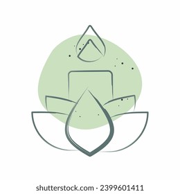 Icon Candle. related to Chinese New Year symbol. Color Spot Style. simple design editable. simple illustration
