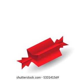 Icon candy red, vector illustration Graphic Design