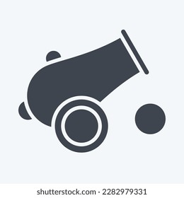 Icon Canon. related to Eid Al Fitr symbol. islamic. ramadhan. simple illustration