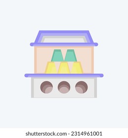 Icon Cans. related to Amusement Park symbol. flat style. simple design editable. simple illustration
