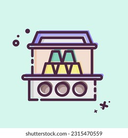 Icon Cans. related to Amusement Park symbol. MBE style. simple design editable. simple illustration
