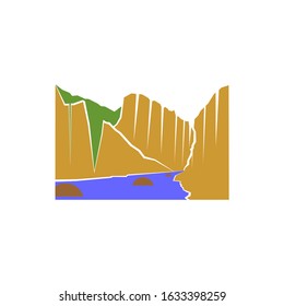 icon canyon vector illustration eps 10