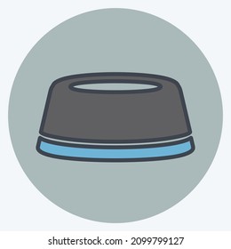 Icon Cap - Color Mate Style - Simple illustration,Design Icon vector, Good for prints, posters, advertisements, announcements, info graphics, etc.
