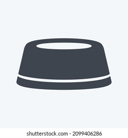 Icon Cap - Glyph Style - Simple illustration,Design Icon vector, Good for prints, posters, advertisements, announcements, info graphics, etc.