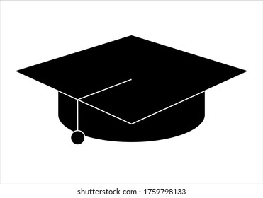 Icon of a cap for graduation.