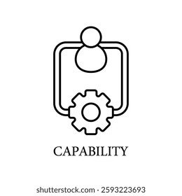Icon a capability, isolated against a clean background.