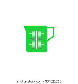 Icon capacity with scale to measure the volume.