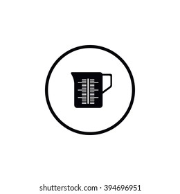 Icon capacity with scale to measure the volume.