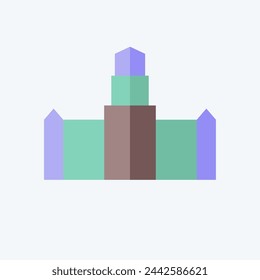 Icon Cape Town. related to South Africa symbol. flat style. simple design illustration