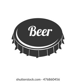 icon caps beer drink liquid isolated