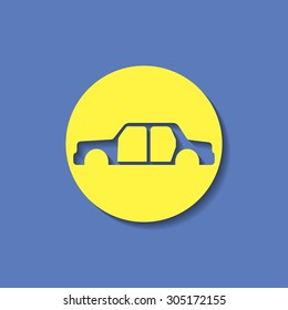 icon of car body