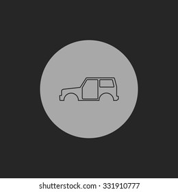 icon of car body