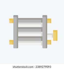 Icon Car Condenser. related to Car Parts symbol. flat style. simple design editable. simple illustration