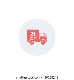 Icon car delivery. 