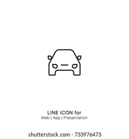 Icon car graphic design single icon vector