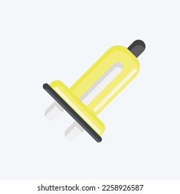 Icon Car Light. related to Car Service symbol. Flat Style. repairin. engine. simple illustration