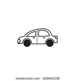 ICON CAR LINE SIMPLE DESIGN VECTOR