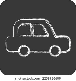 Icon Car. related to Car Service symbol. Chalk Style. repairin. engine. simple illustration
