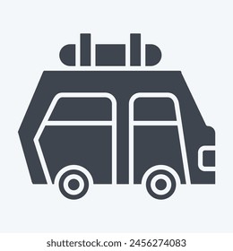Icon Car Rent. related to Hotel Service symbol. glyph style. simple design illustration