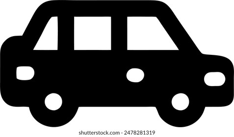 Icon of a car, vector 