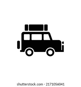 Icon of car vector flat design