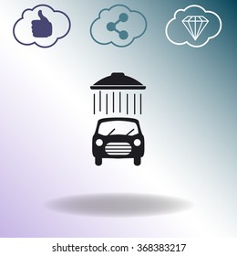 Icon of car wash.