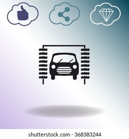 Icon of car wash.