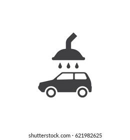 icon of car wash on the white background