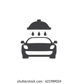 icon of car wash on the white background