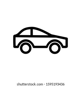 icon Car. car icon with white background. Vector illustration.