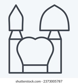 Icon Carbide Finishing. related to Dentist symbol. line style. simple design editable. simple illustration