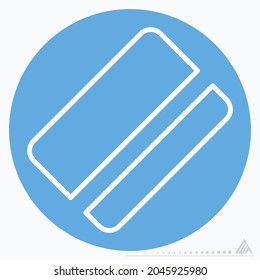 Icon Card - Blue Eyes Style - Simple illustration, Editable stroke, Design template vector, Good for prints, posters, advertisements, announcements, info graphics, etc.