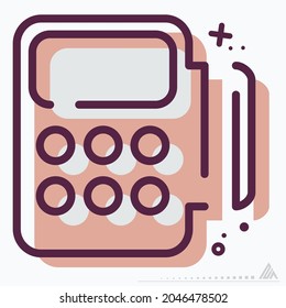 Icon Card Pay - MBE Syle - Simple illustration, Editable stroke, Design template vector, Good for prints, posters, advertisements, announcements, info graphics, etc.
