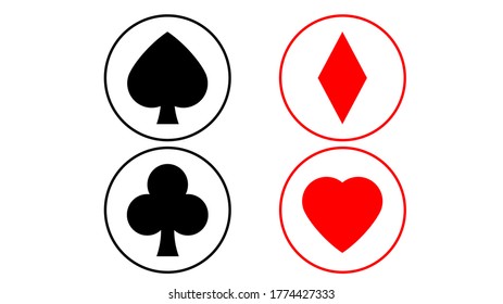 icon card suit poker symbol