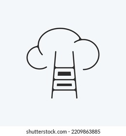 Icon Career. suitable for Startup symbol. glyph style. simple design editable. design template vector. simple illustration