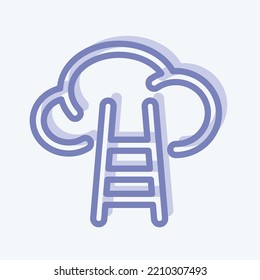 Icon Career. suitable for Startup symbol. two tone style. simple design editable. design template vector. simple illustration