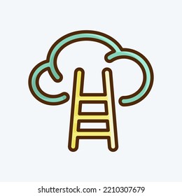 Icon Career. suitable for Startup symbol. flat style. simple design editable. design template vector. simple illustration